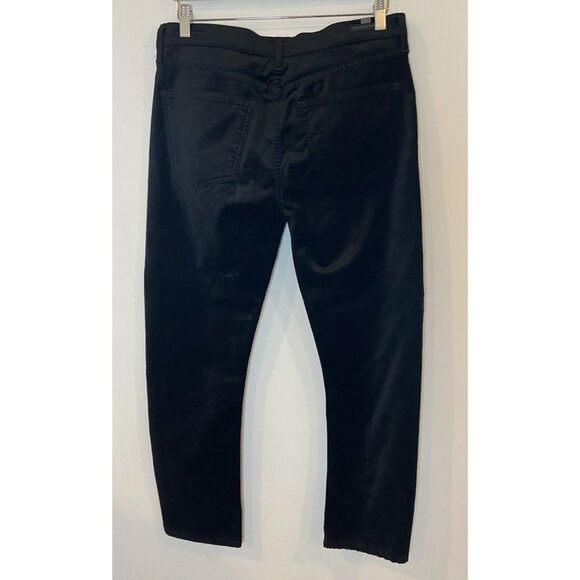 Citizens of Humanity Harlow Ankle High Rise Slim Velvet Pants Black Size 30 - Picture 4 of 7